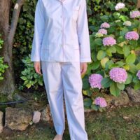 PIJAMA EVROS algodón blanco