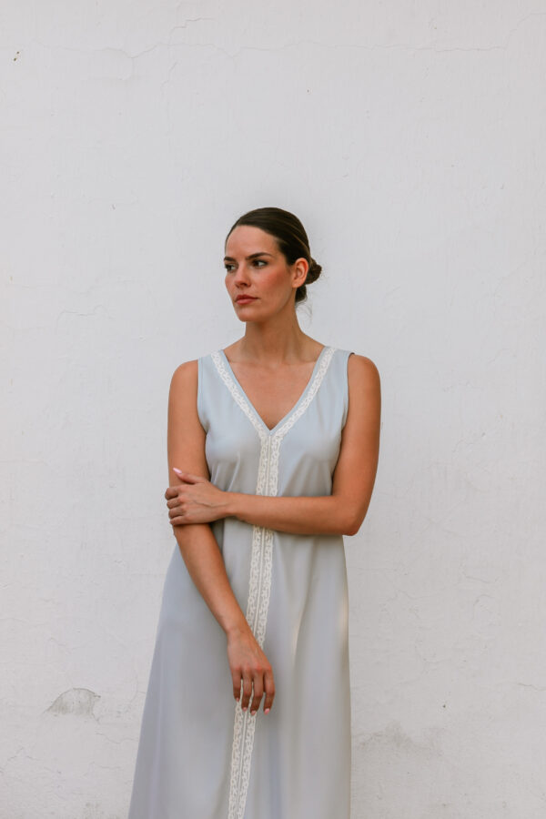 Camisón Amaya gris perla - Imagen 3