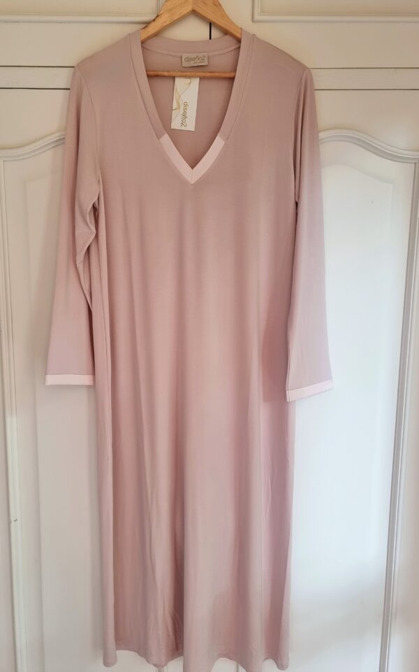 Camisola modal con raso